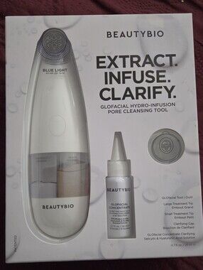 BeautyBio GloFacial Hydro-Infusion Pore Cleansing Tool — White
